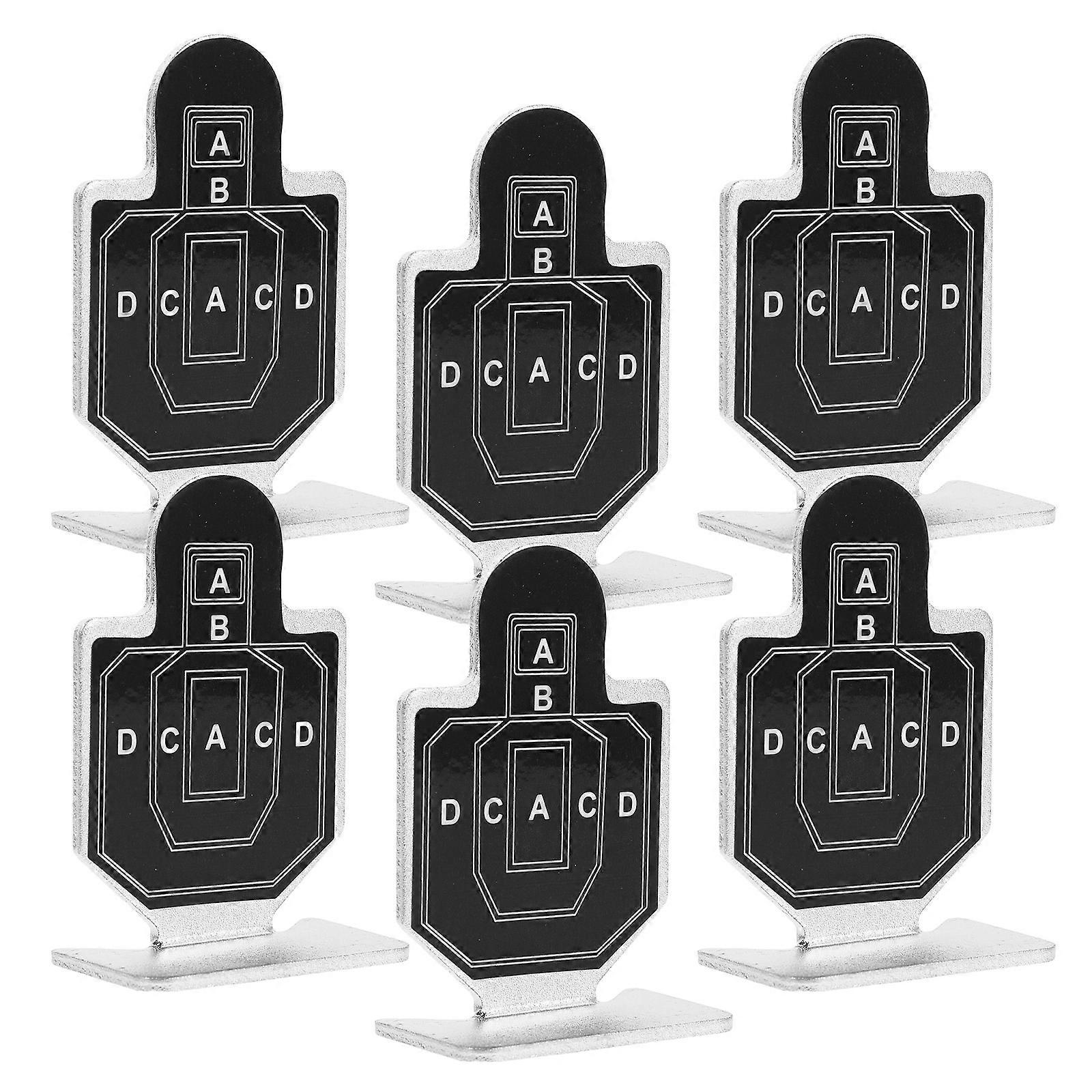 Small Metal Training Target Set for Shooting Practice 6Pcs Durable Metal Targets