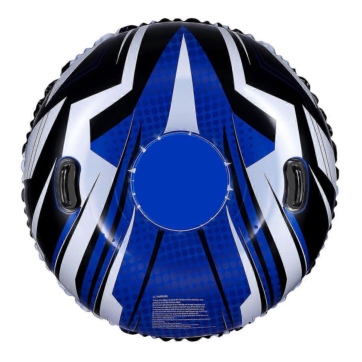 Snow Tube Inflatable for Playing Round Snow Tube with Handles