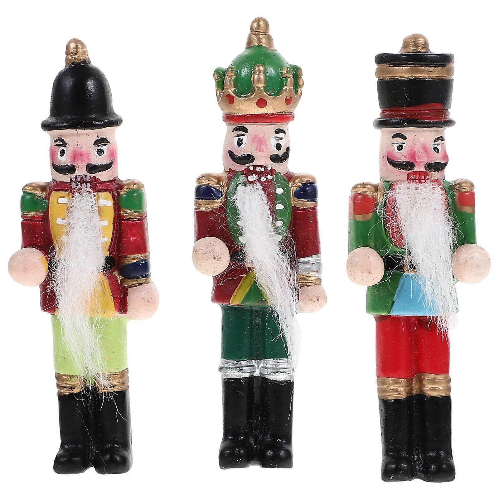 3pcs Nutcracker Fridge Decor Multi-function Refrigerator Magnet Compact Refrigerator Stickers