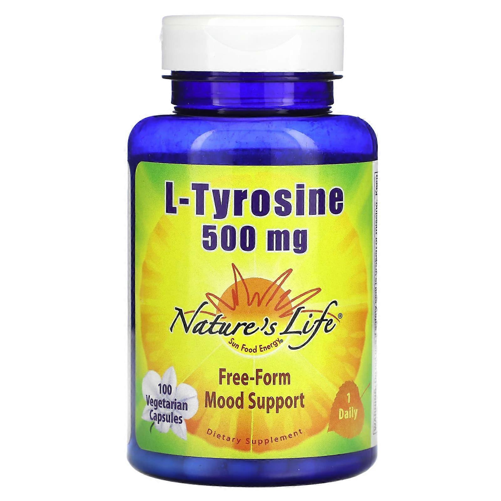 L-Tyrosine, 500 mg, 100 Vegetarian Capsules