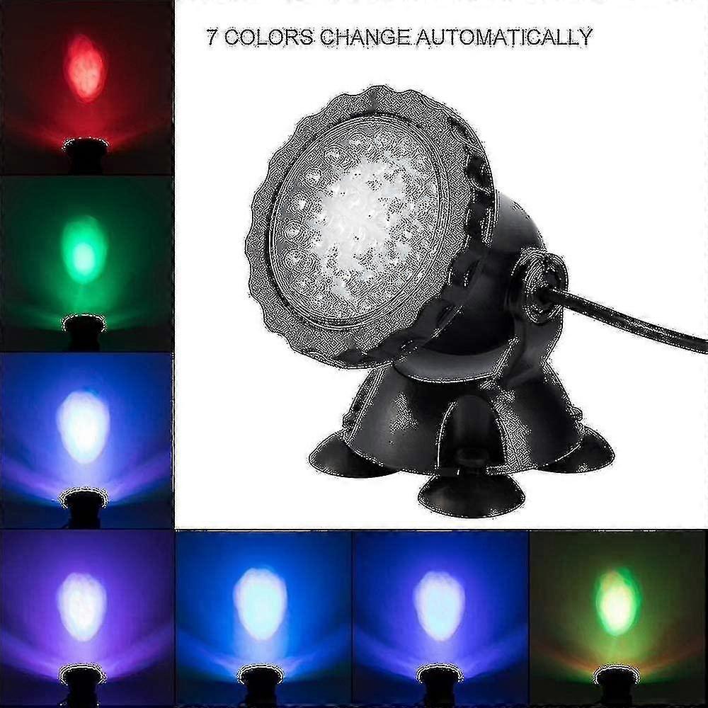 2025 Aquarium projector with base IP68 3.5w 12v spotlight submersible colorful angle adjustable