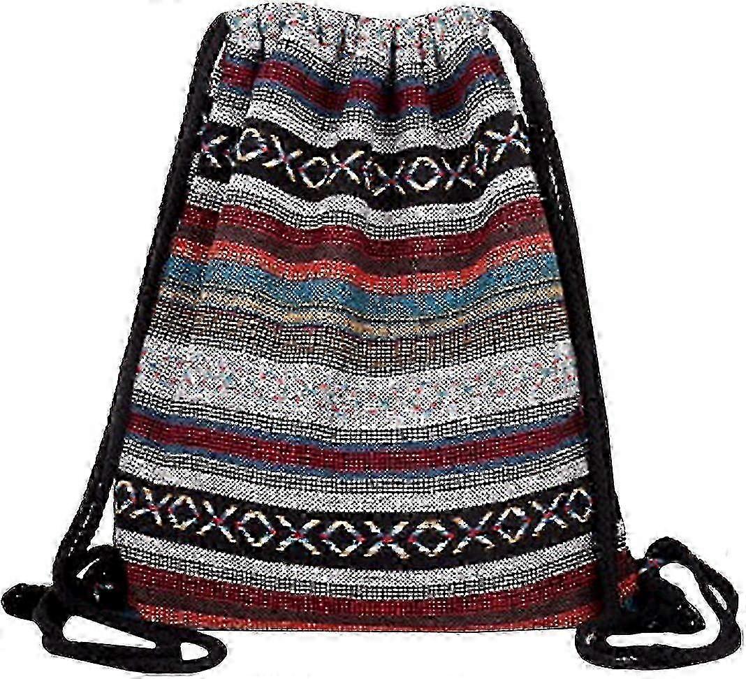 Ryggsäck med dragsko, lätt cinchväska Gym Sack String Bag (B)