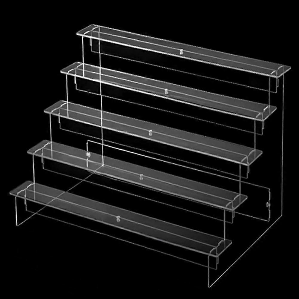 25 Layer Acrylic Transparent Display Stand Storage Rack For Perfume Jewelry Cupcakes Collectibles Pattern 5 Layers 29cm