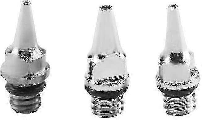 Set Of 3 Spare Nozzles And Needles For Airbrush 0.2 Mm 0.3 Mm 0.5 Mm