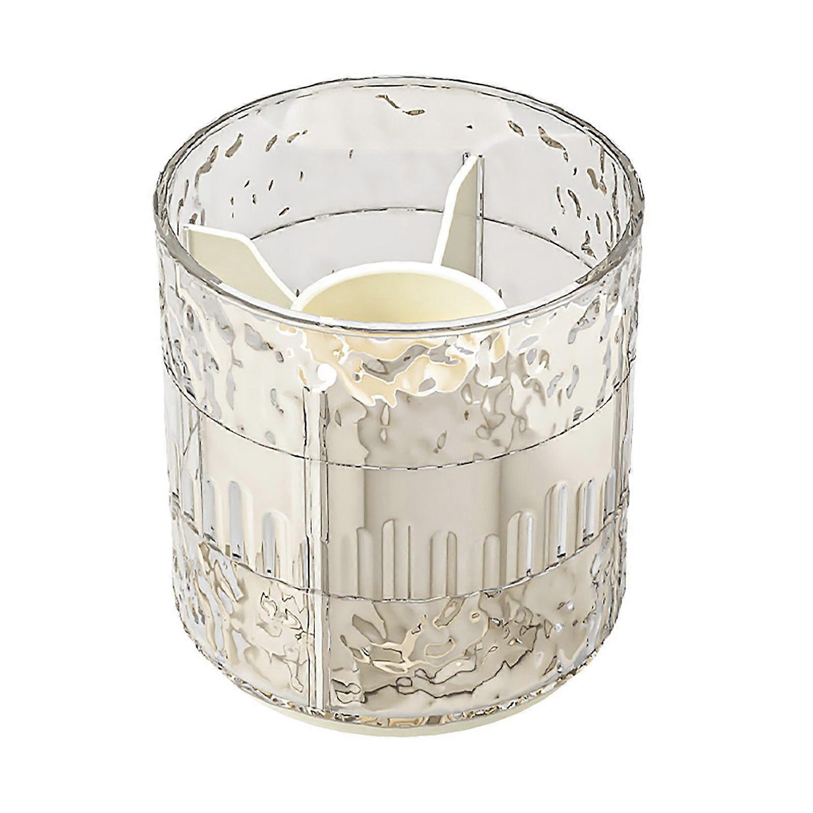 Jikaixiang Pen Holder Removable 360-Degree Rotary Design Large Capacity Makeup Brush Container Spinning Pen Stand