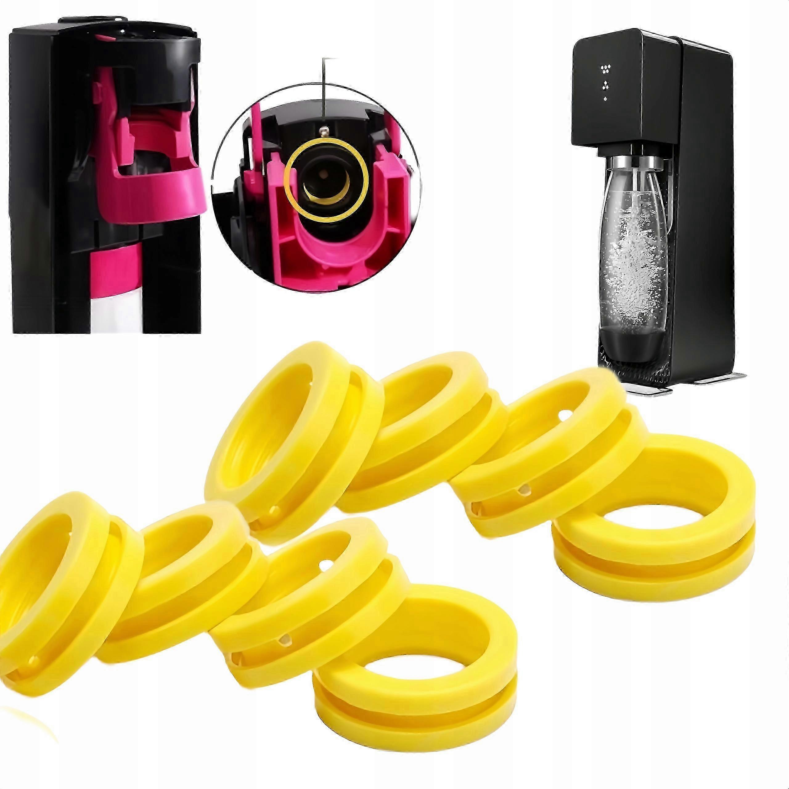 8個のダムトリーガスケット000167-1ソーダストリームクイックコネクトテラアート用