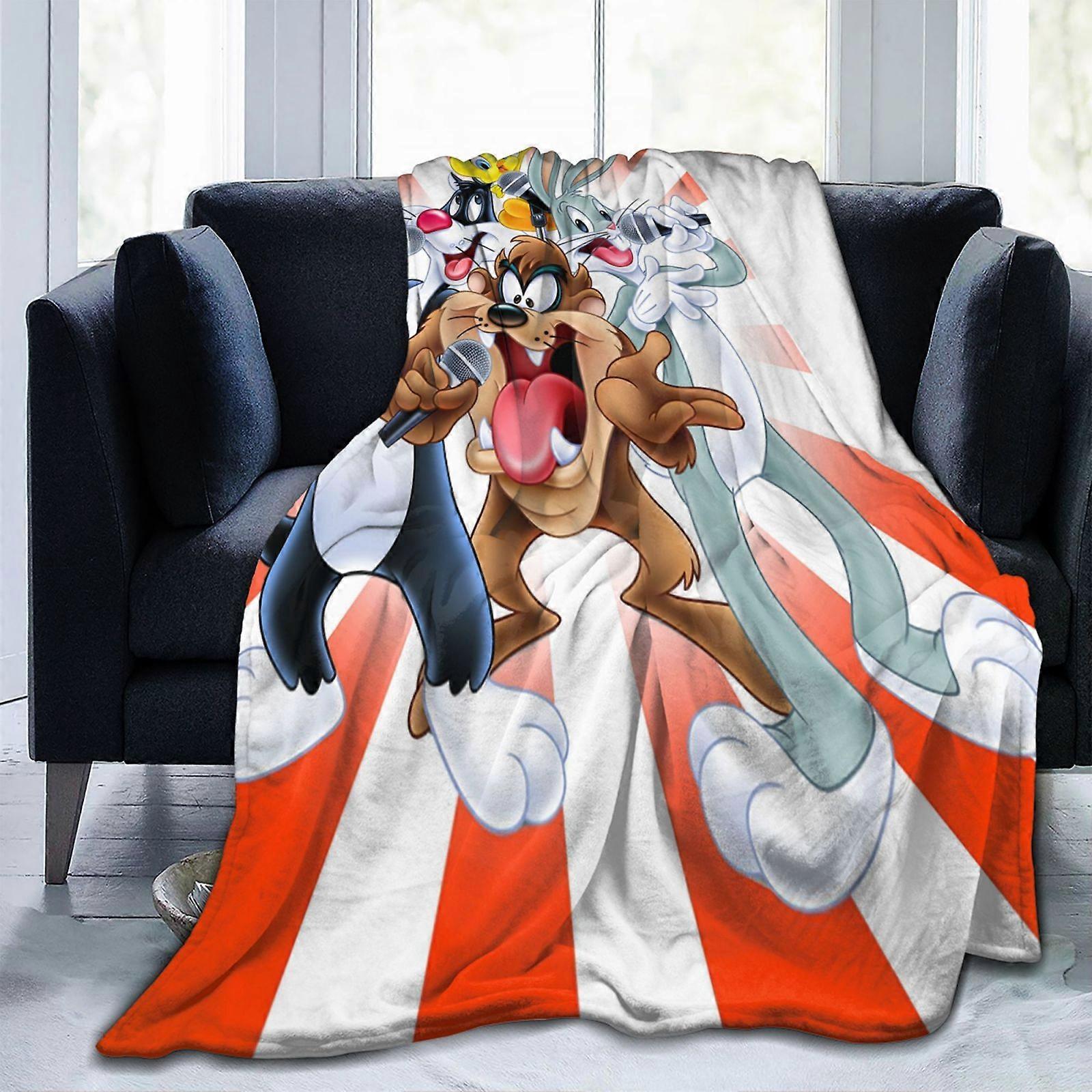 Looney Tunes Ultra-Soft Throw Blanket Extra Large, Super Soft And Warm Blankets For Couch, Sofa And Bed, Cozy, Fuzzy And Lightweight 40"X30"