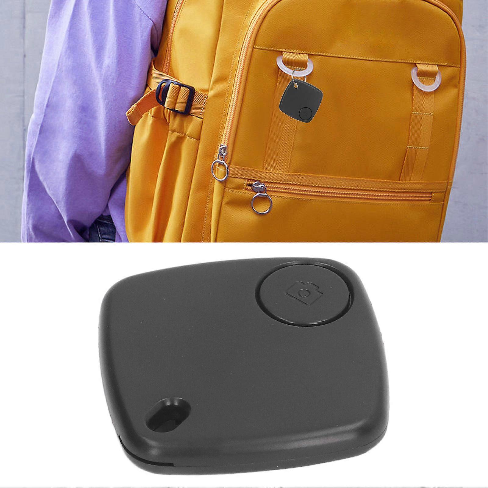 Black Smart Portable Keys Finder Anti Loss IP67 Waterproof Item Locator Bluetooth Tracking Device 
