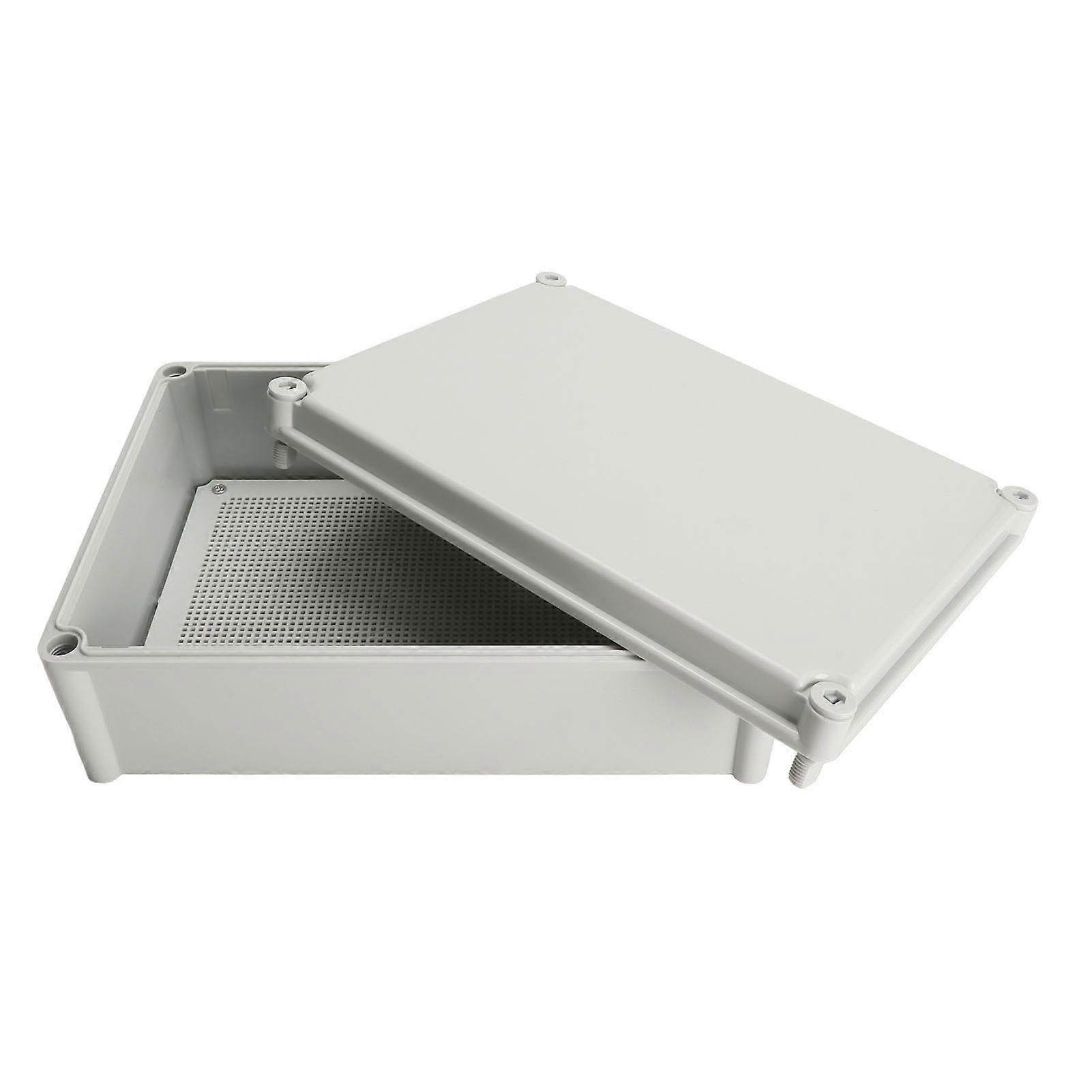 Gray Electrical Junction Box with Mounting Plate IP67 Waterproof Electric Project Case for Engineering