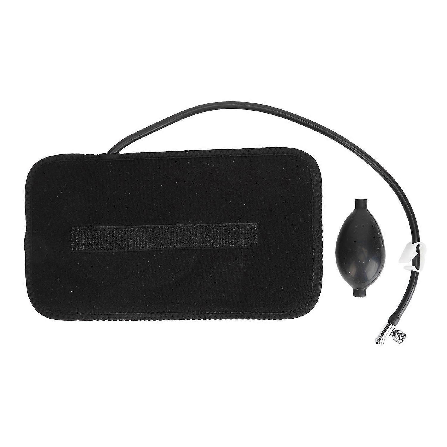 Oreiller de soutien lombaire gonflable, design ergonomique, coussin de soutien du bas du dos avec pompe pour voiture ou bureau