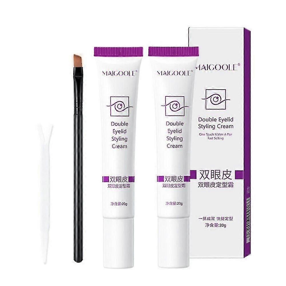 2x Professional Double Eyelid Cream Invisible Eyelids Styling Shaping Cream Tools Waterproof Long Lasting Make Up Cosmetics Tools