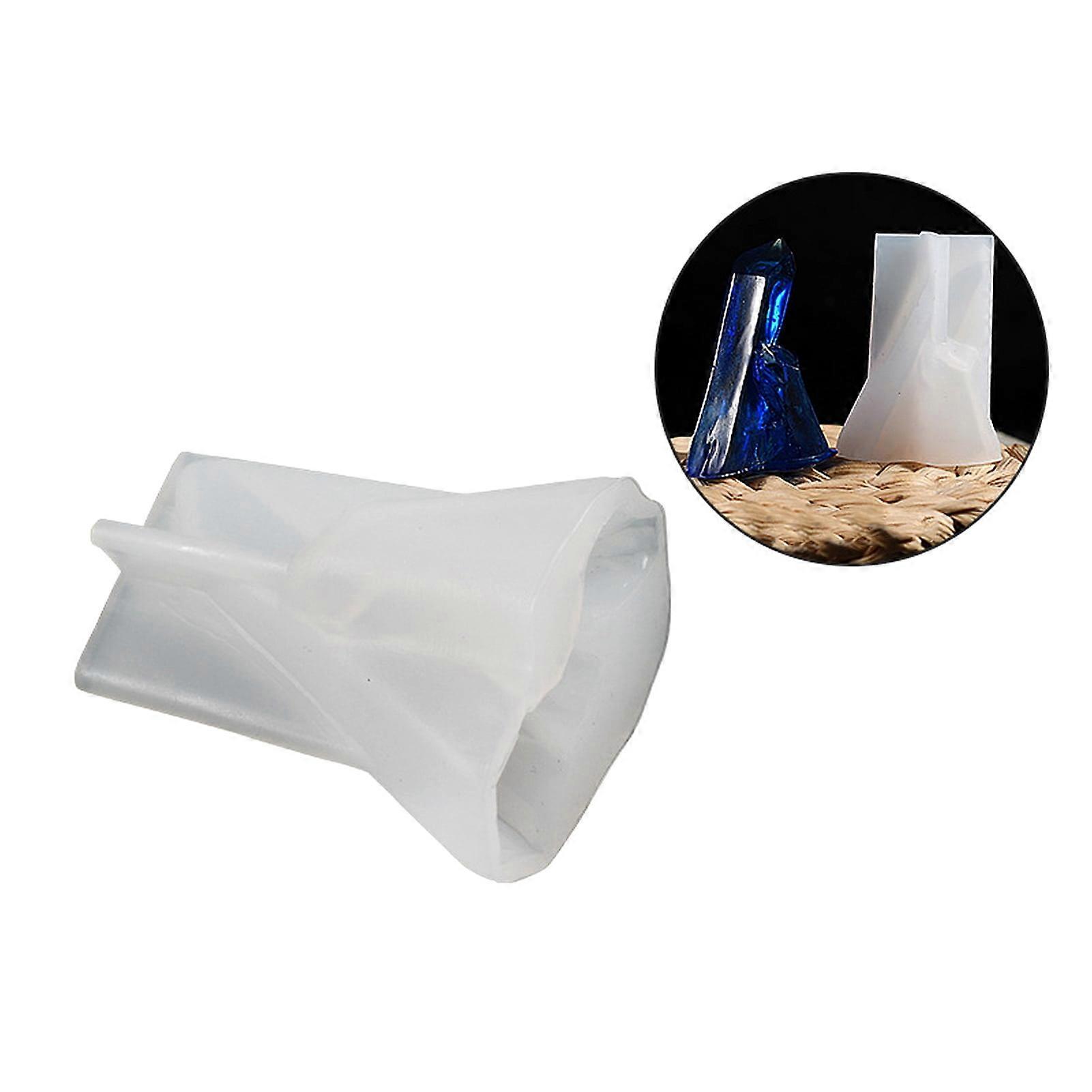 Ayyufe Silicone Mold DIY Crafts Irregular Shape Creative Faux Crystal Cluster Stone Shape Ice Pillar Epoxy Resin Mold