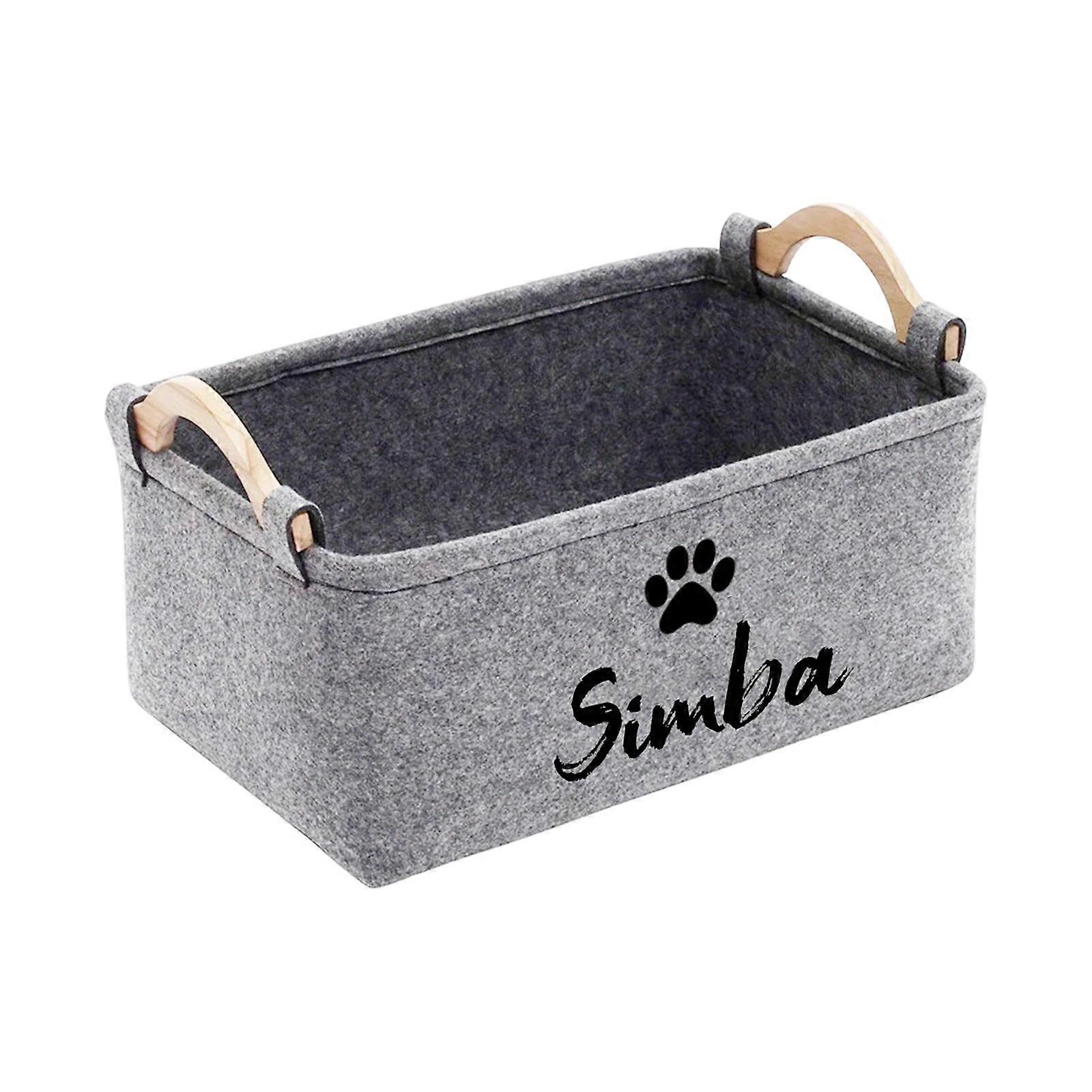 Pet Toy Organizer Box Felt Storage Bins Folding Multipurpose Large Capacity Felt