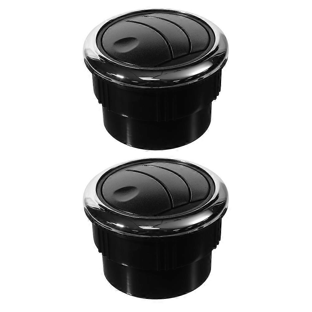 Car Use Dashboard Air Conditioning Deflector with 2Pcs Round Outlet