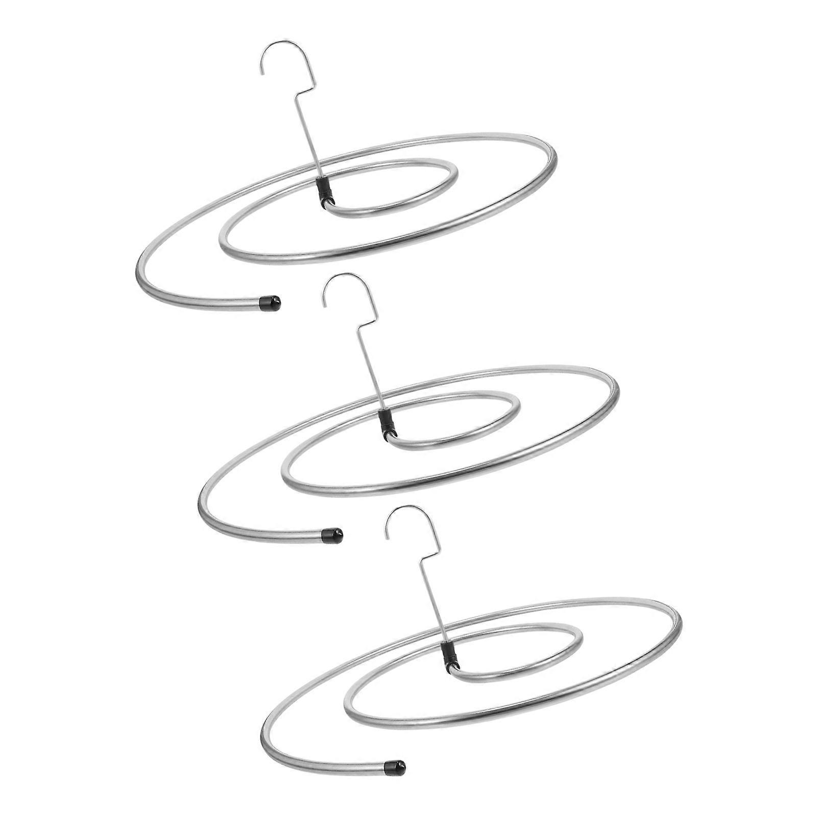 Stainless Steel Laundry Rack Spirals Shape Maximizes Drying Space Holds Multiple Blankets Sheets Quick Setups Multicolor