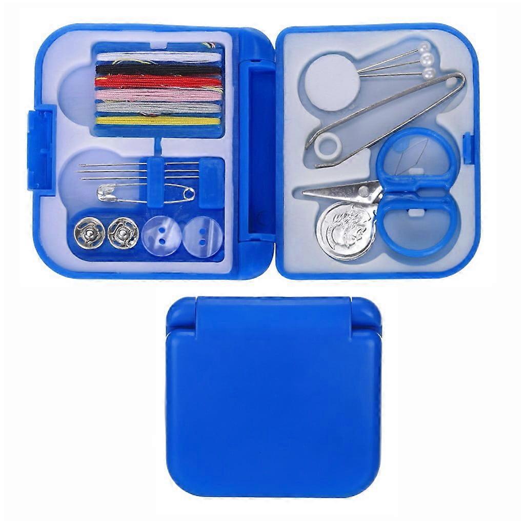 Travel Sewing Kit Thread Needles Mini Case Scissors Outdoor Hot Set