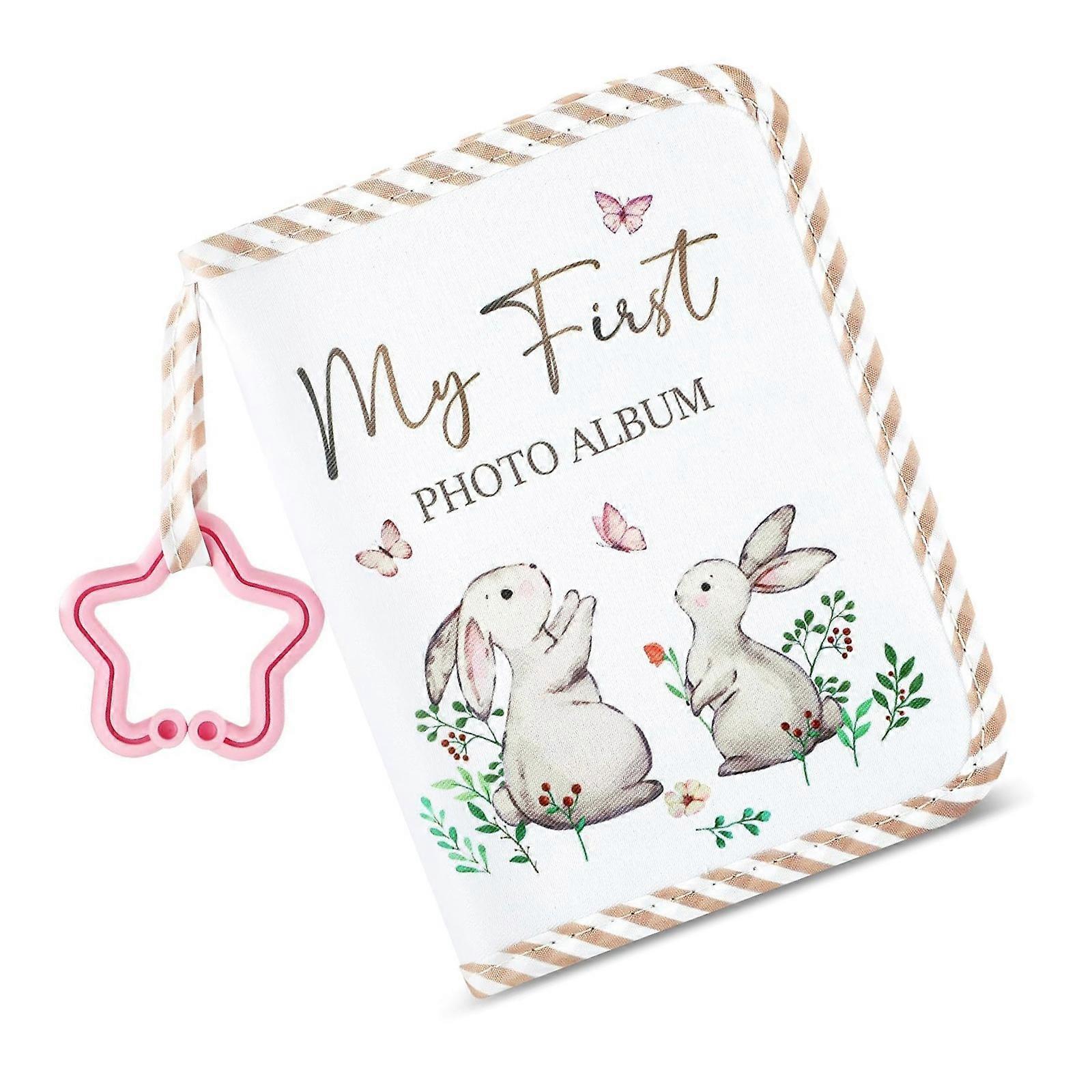 Interactives Parent Child Memory Book Waterproof Oxfords Textile Baby Development Journal With Detachable Photo Page Multicolor