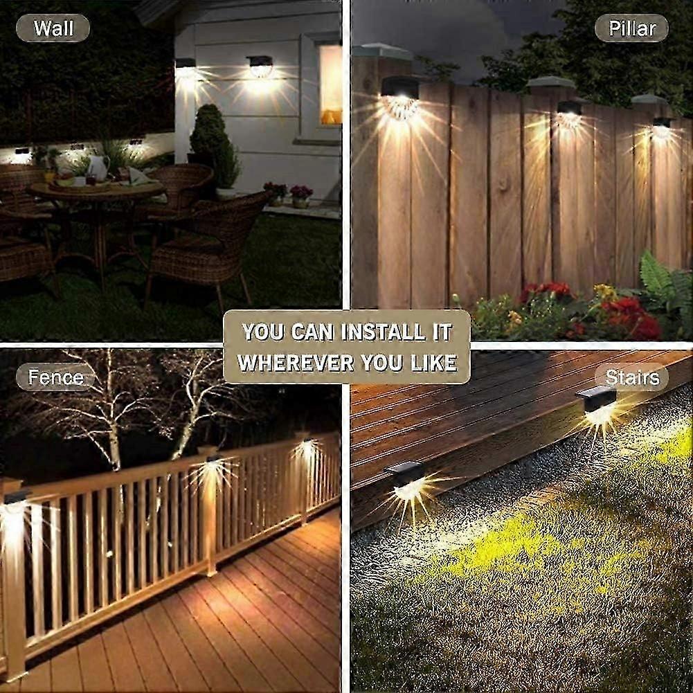 solar outdoor waterproof light 4 pack path light