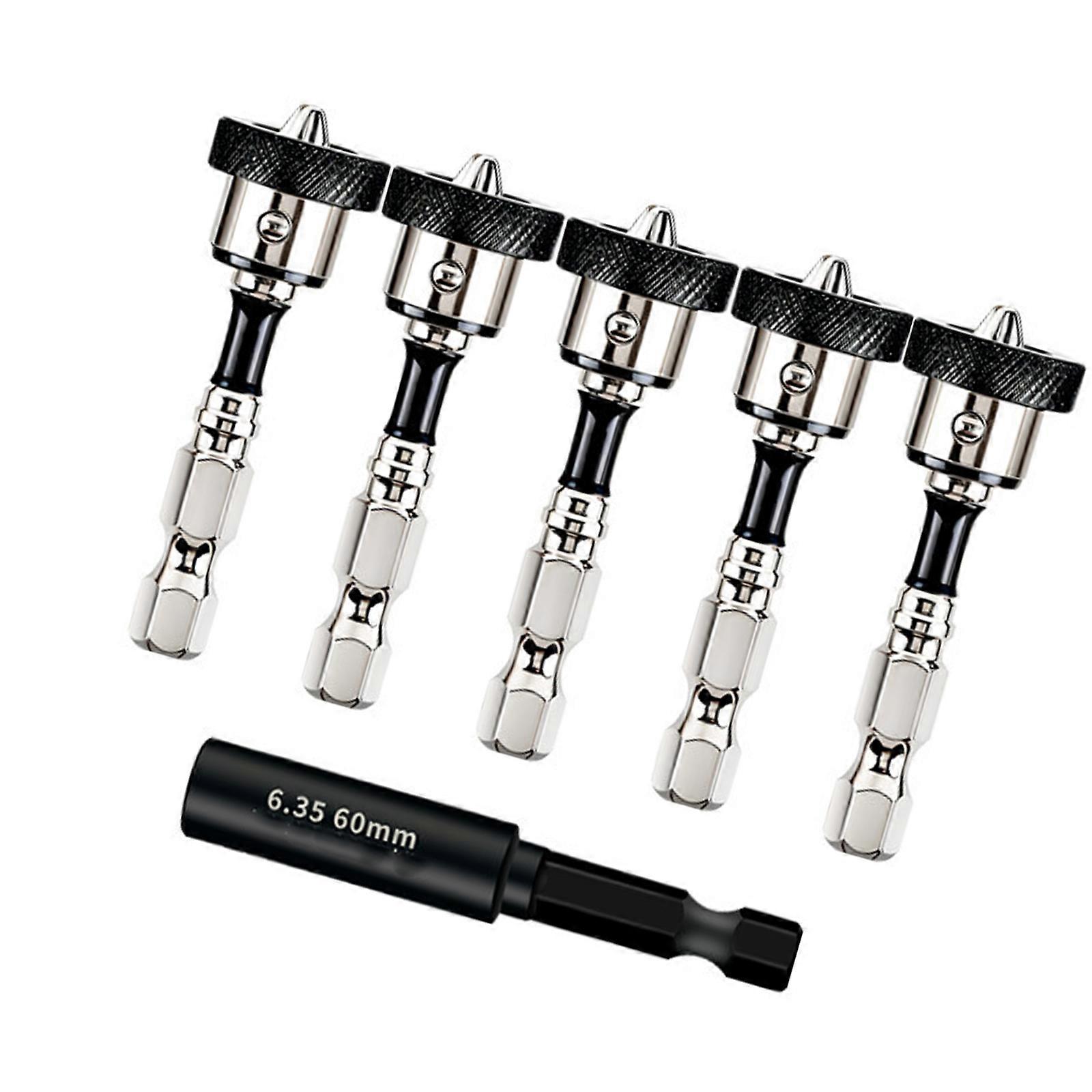 Depth Limiting Drill Bit Magnetic Positioning Screwdriver Bit Locating Drilling For Efficient Fastener Alignment Multicolor