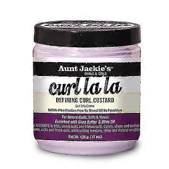 w Aunt Jackie's Curl La La Natural Defining Custard for Curly Hair - 15oz Jar