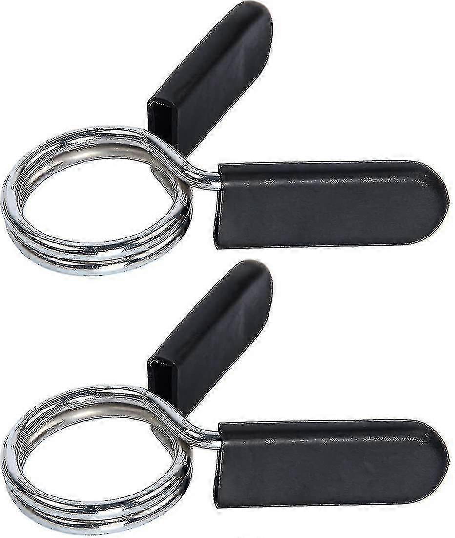 2 Pack 30mm Dumbbell Spring Clasps Dumbbell Spring Collars With Rubber Grips