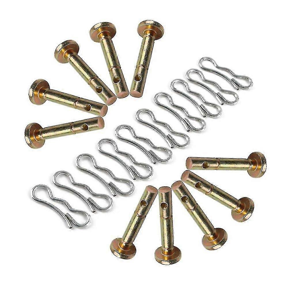 10 Pcs Shear Pins + 10 Pcs Cotters Pins For Snowblower- 738-04124 And 714-04040 Replacement For Mtd
