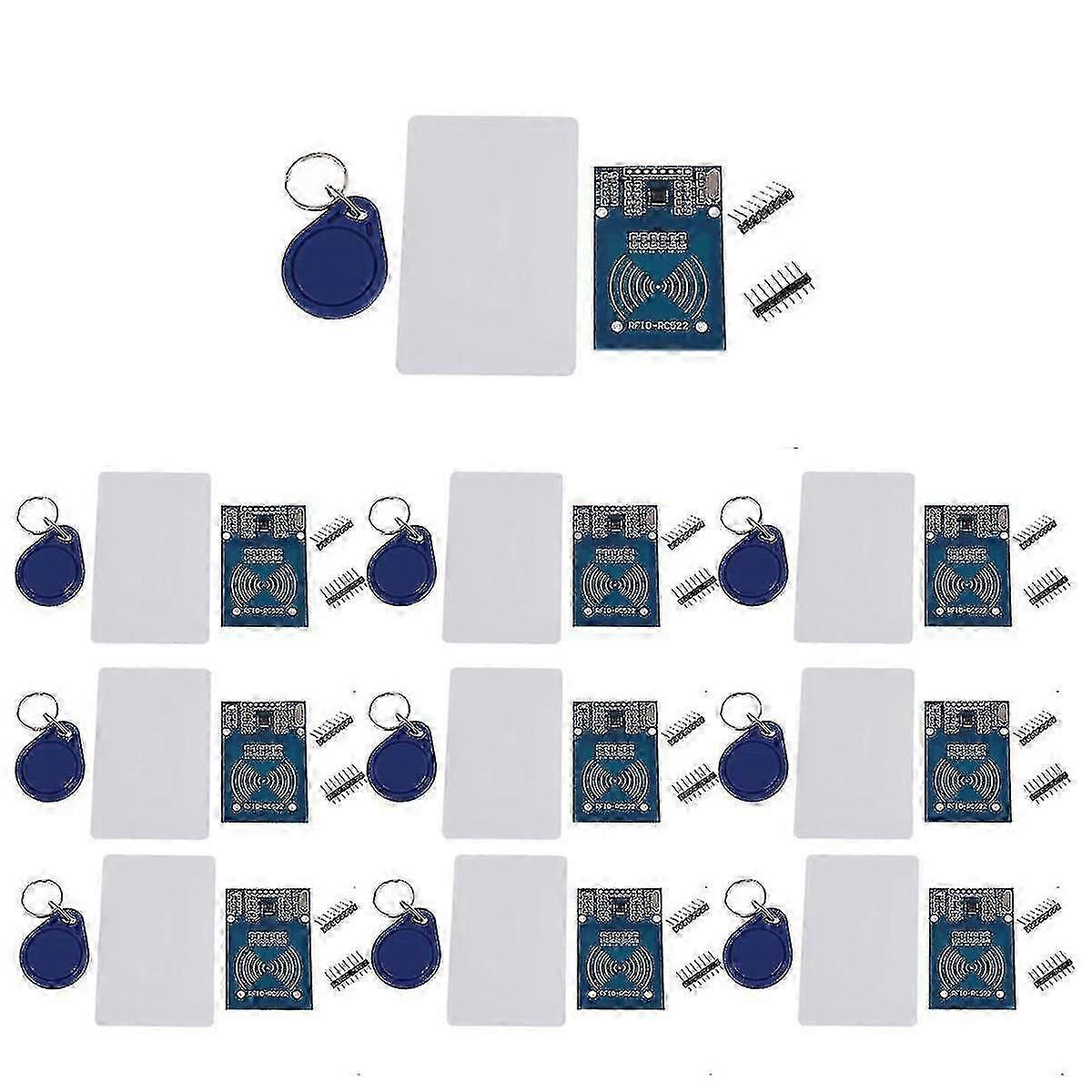 10 pz Mfrc522 Rc-522 Modulo + scheda 13,56 Mhz Rfid Ic Card Per Ic Key Spi Writer Reader Ic Card Proxim-hy