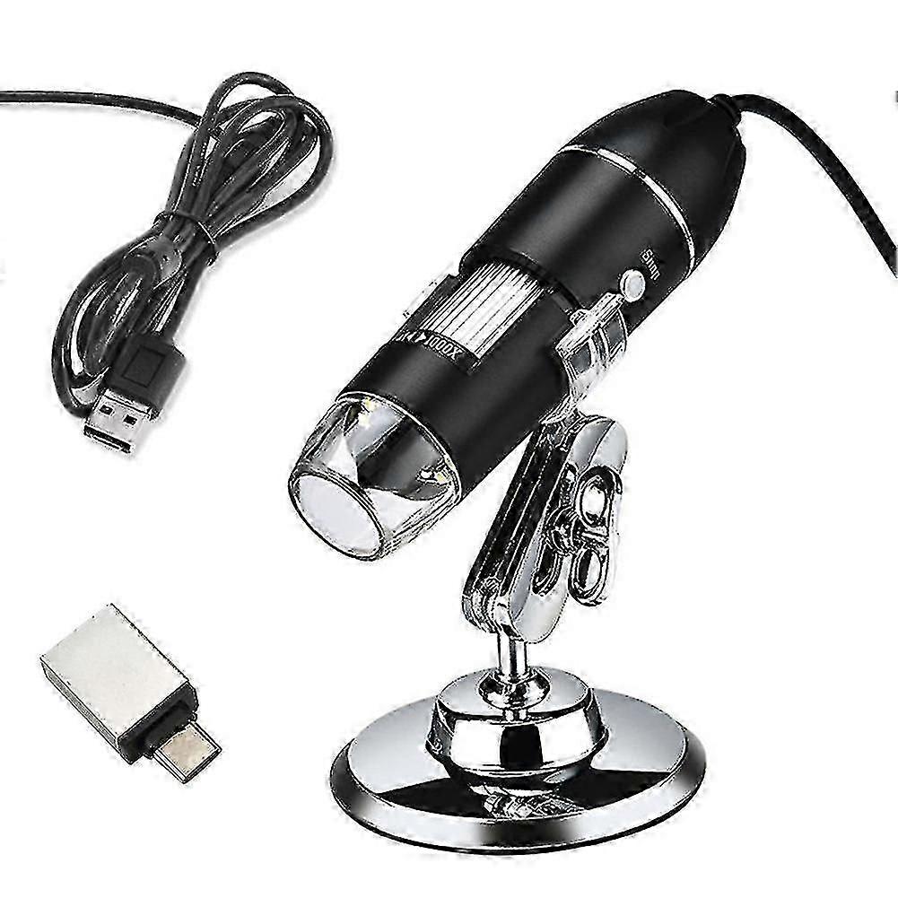 3-in-1 Microscope Usb/micro/type C 1600x High-definition Mobile Phone Repair Digital Electron Microscope Magnifier Camera 8