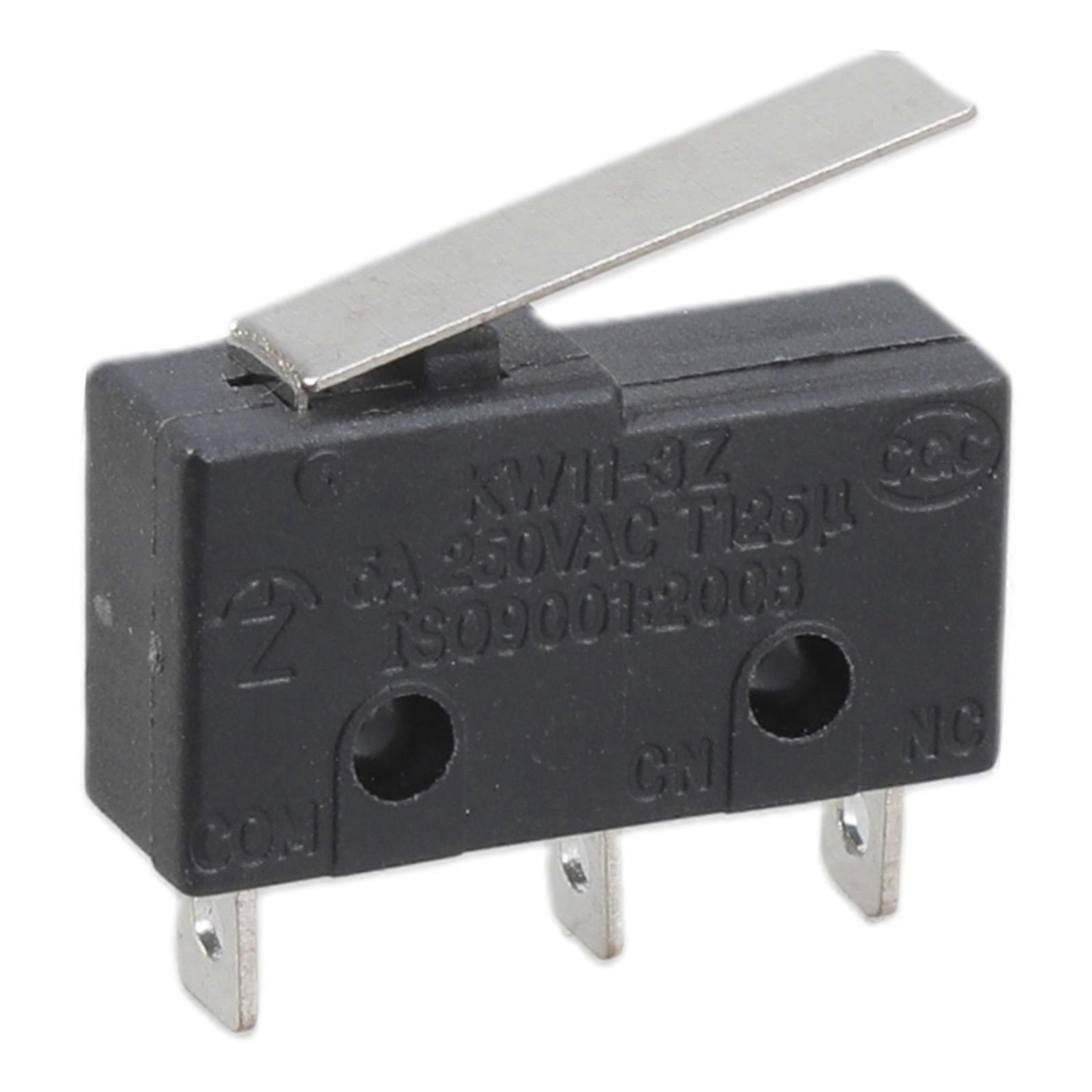 Micro Switch 3Pin NO/NC Mini Limit Switch 5A 250VAC M102-011 Roller Arc Lever Snap Action Push Micro Switch Black Multicolor