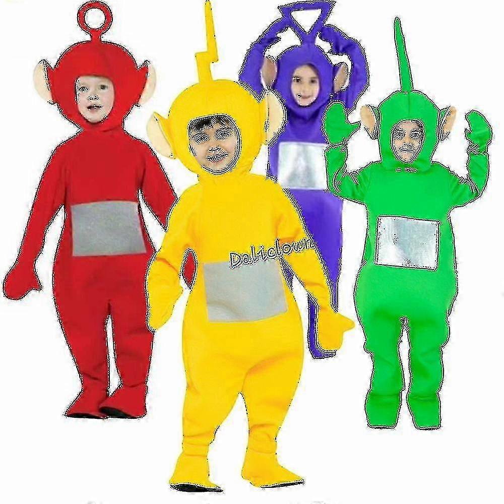 Teletubbies Κοστούμι Για Παιδιά Παιδί Αστεία Dipsy Po Laa Tinky Winky Onesie Χριστούγεννα Πάρτι γενεθλίων Αποκριών Κοστούμι - JV