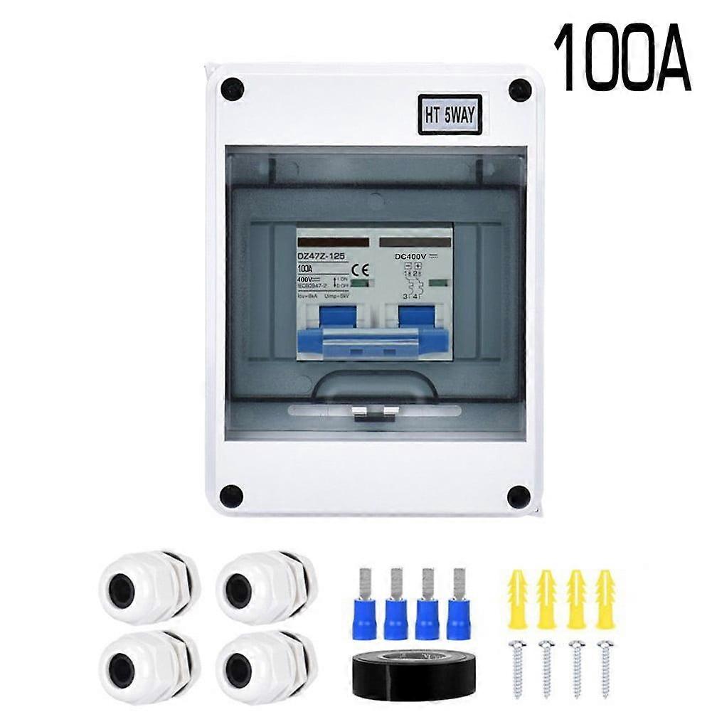 PV Disconnect Box DC400V Circuit Breaker Solar System Isolator Switch 6-125A