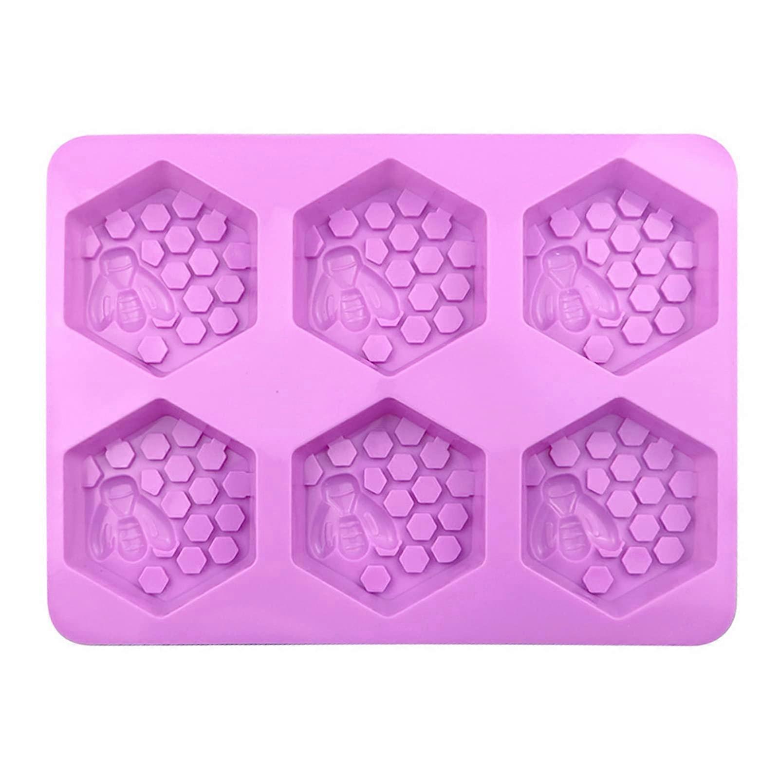 Bee Honeycomb Silicone Mold for Soap and Cake, Heat Resistant Reusable Baking and Craft Tool