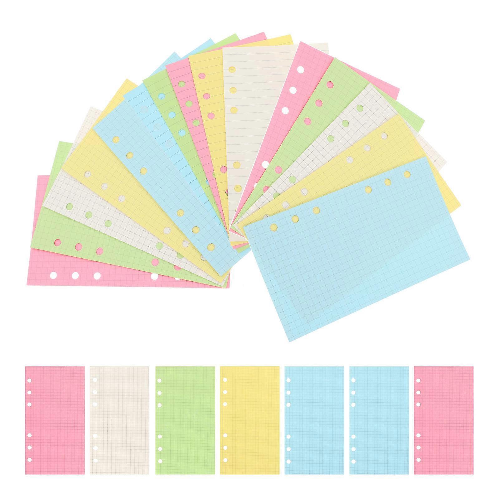 Loose Leaf Paper Wide Ruled Binder Filler Paper For School Office Home Writing A6 Size Replaceable Inner Pages 2 Sets