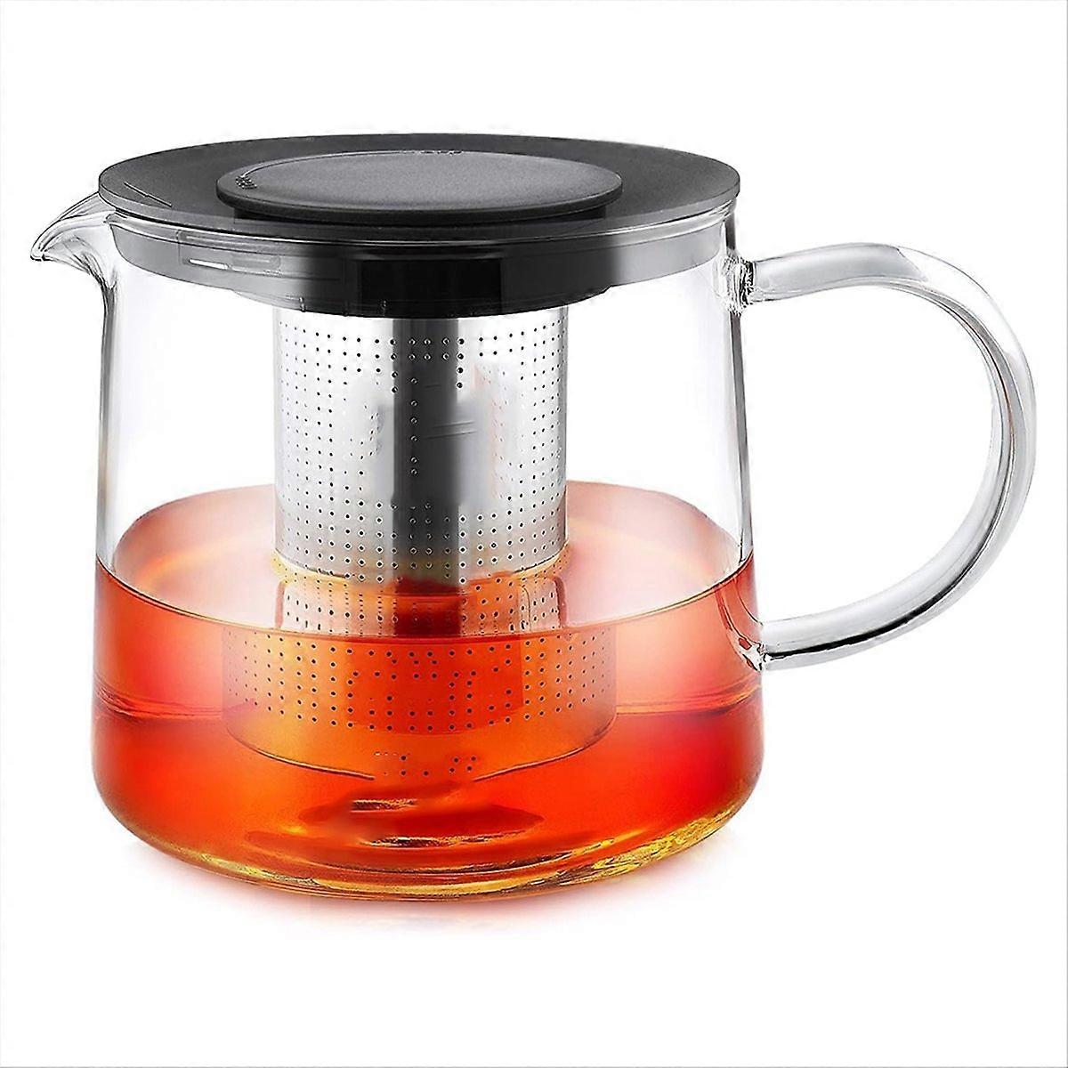 Glass Teapot with Infuser - 1500ml Tea Kettle Safe Tea Pot