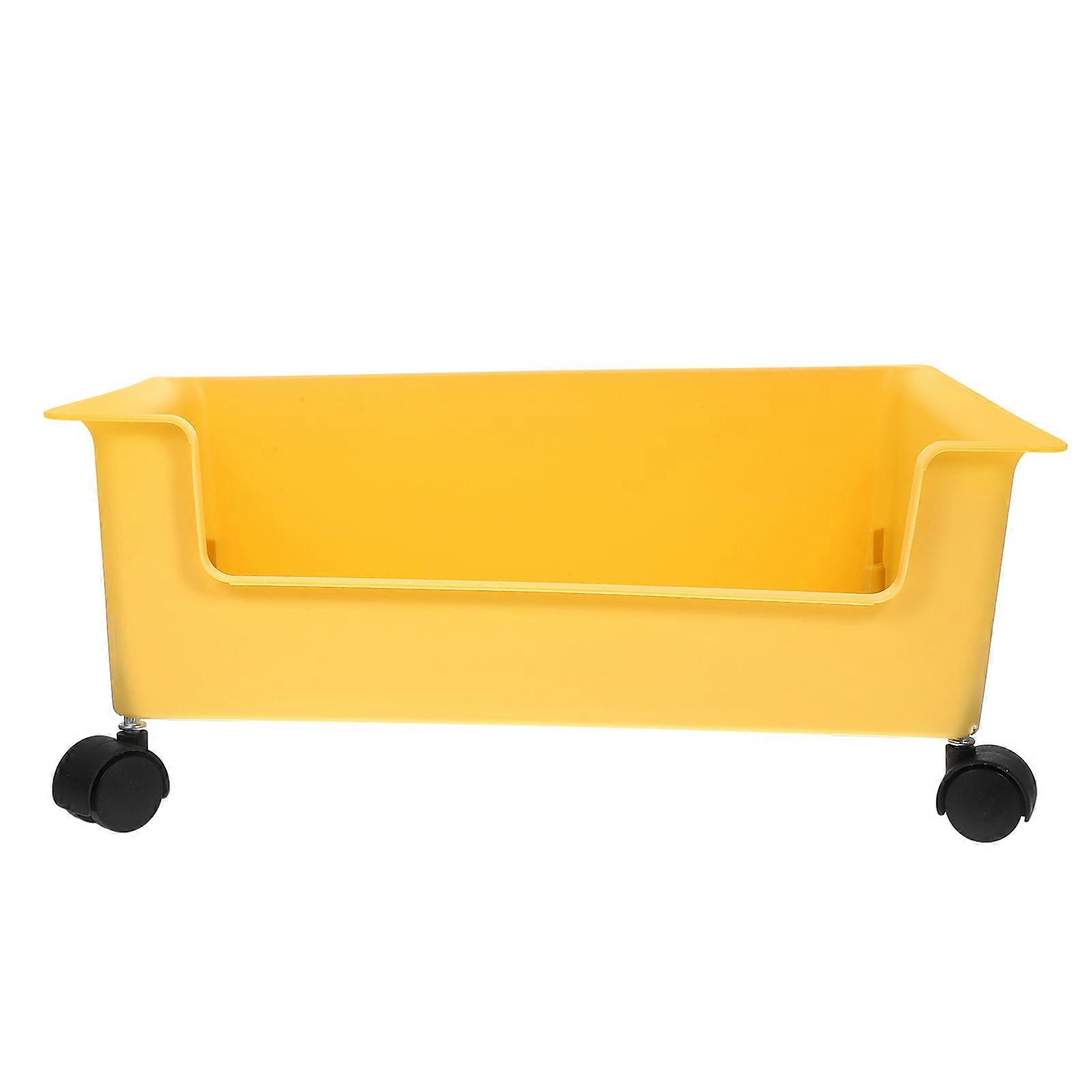 Plastic Storage Bin Storage Box on Wheels for Organization