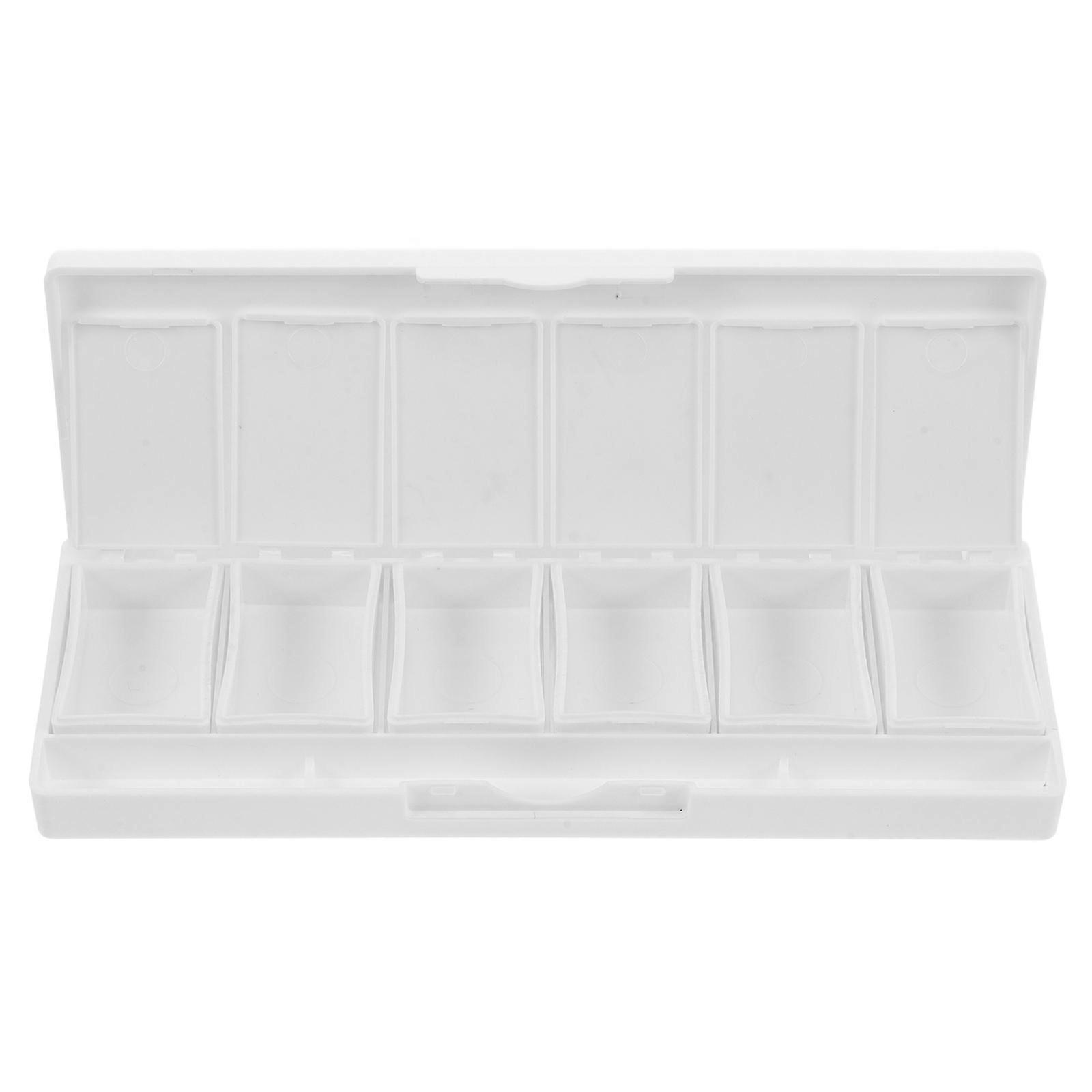 Empty Makeup Palette Plastic Eyeshadow Box with 6 Grids for Refillable Use