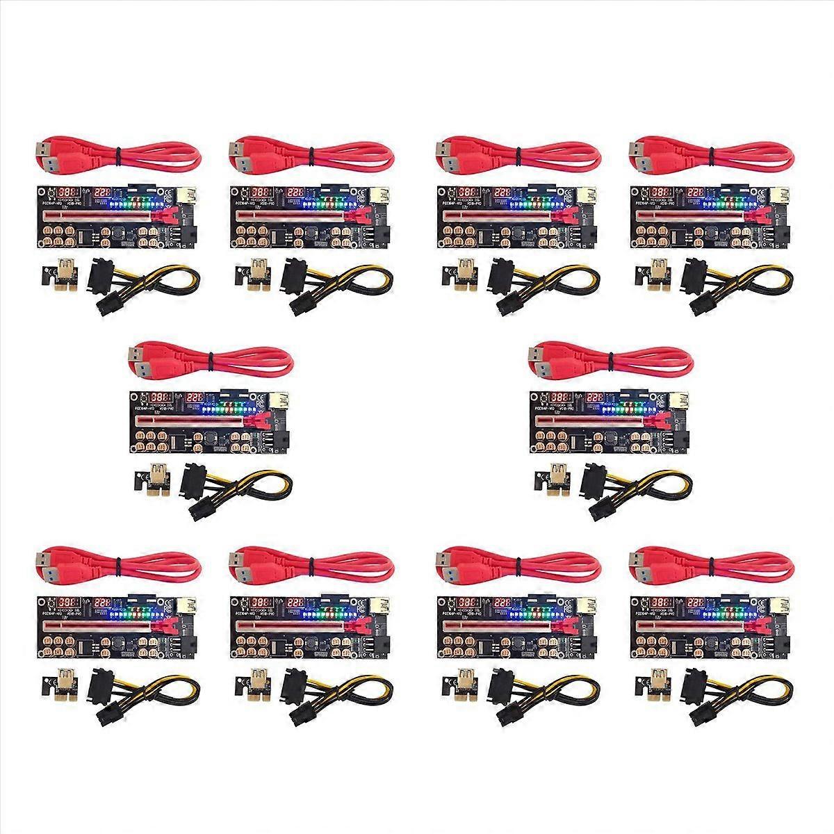 VER018 PRO PCI-E Riser Card USB 3.0 Cable 018 PLUS PCI Express(Red)