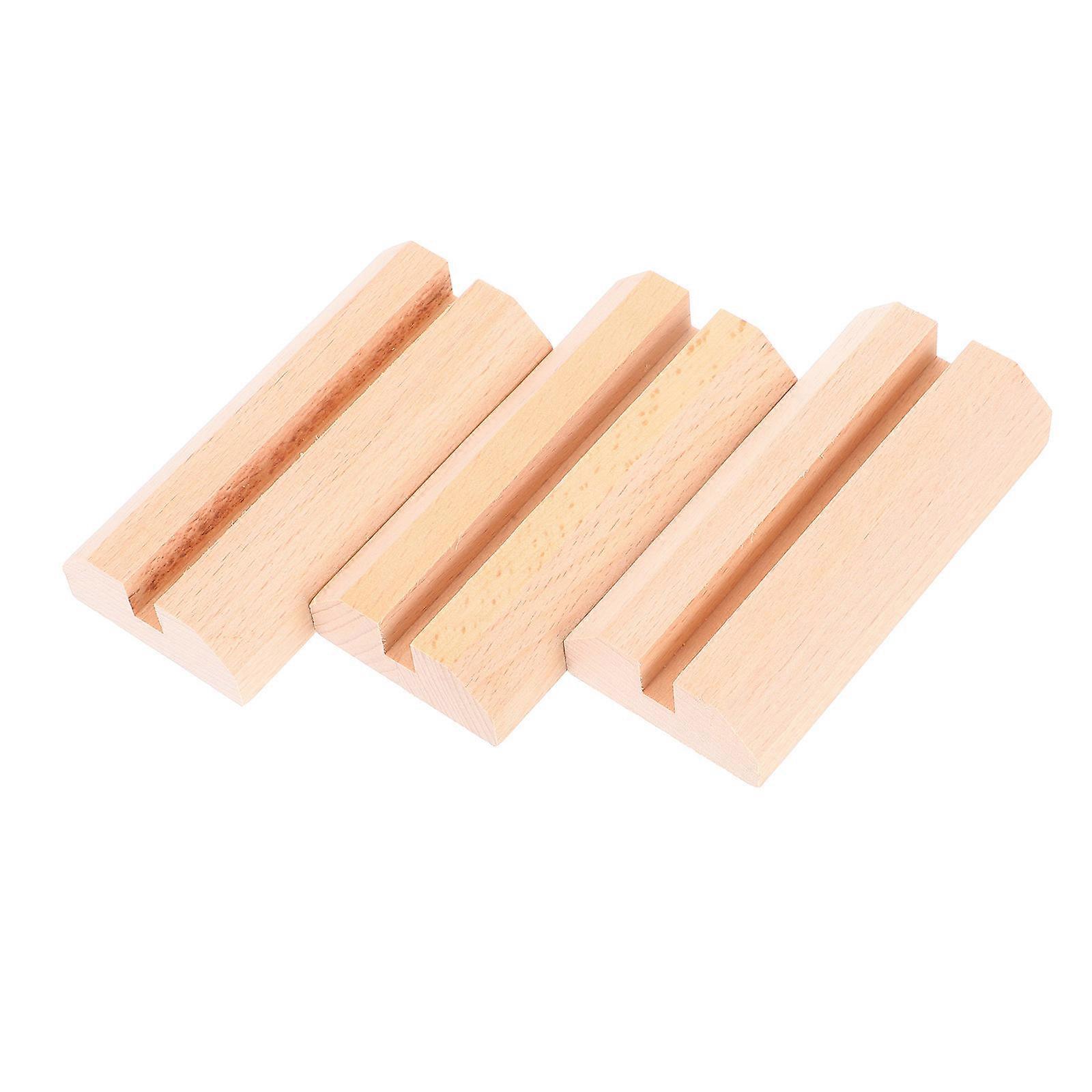 Wooden Place Card Holders for Table Display with Rustic Sign Holders 3Pcs