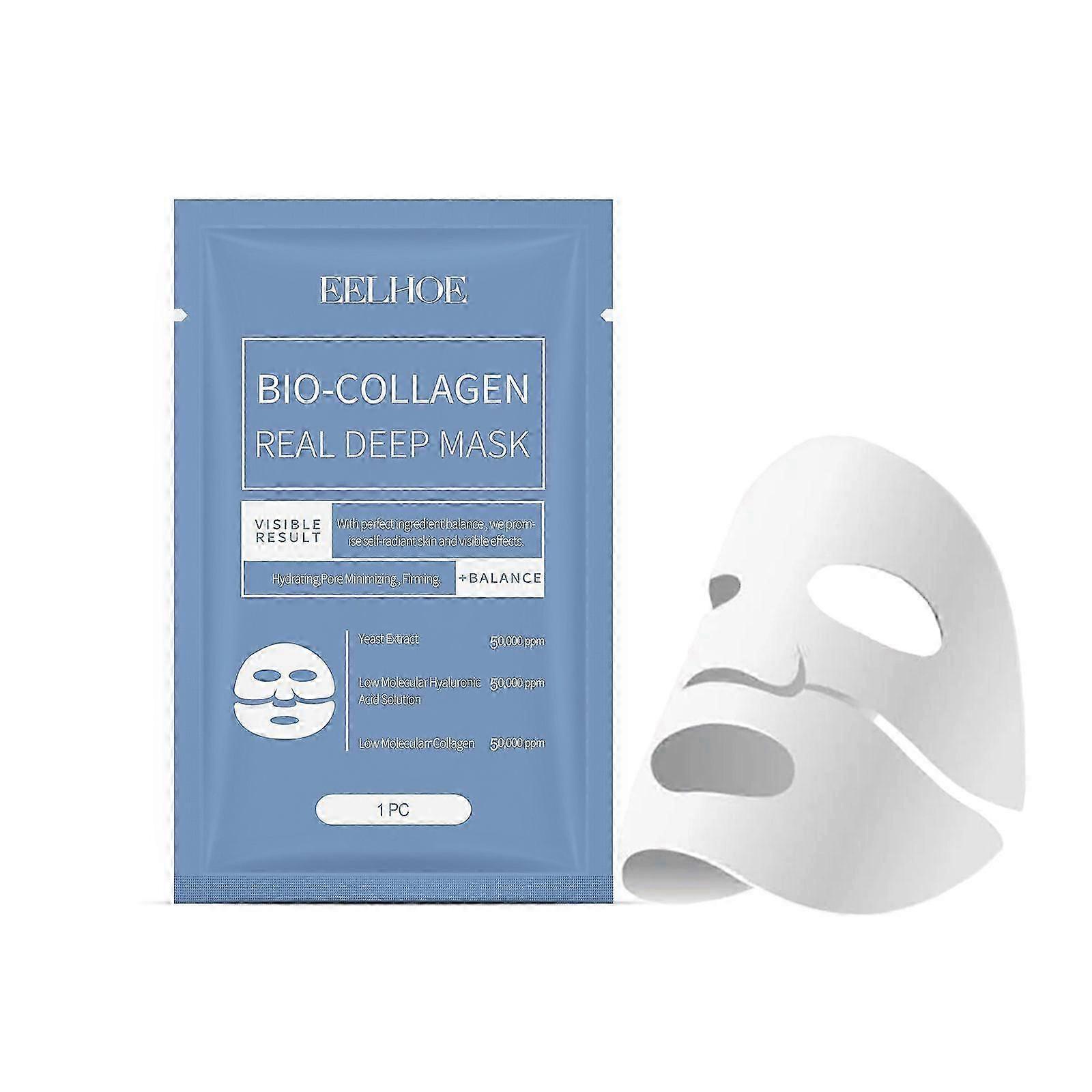 Bio-Collagen Hydrating Face Mask - Fades Wrinkles, Boosts Elasticity & Brightens Skin