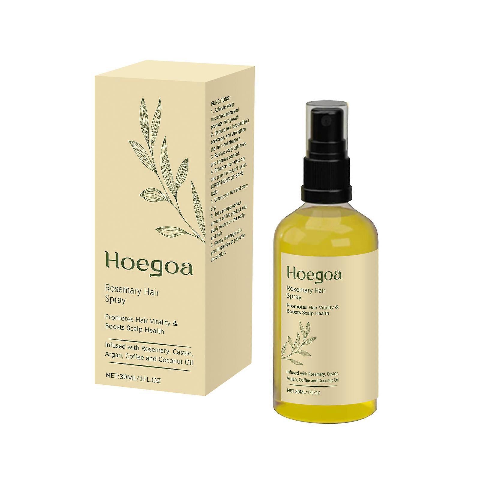Hoegoa Rosemary Hair Spray Nourishes, Moisturizes And Gently Cares For The Scalp, Making It Strong, Smooth And Silky