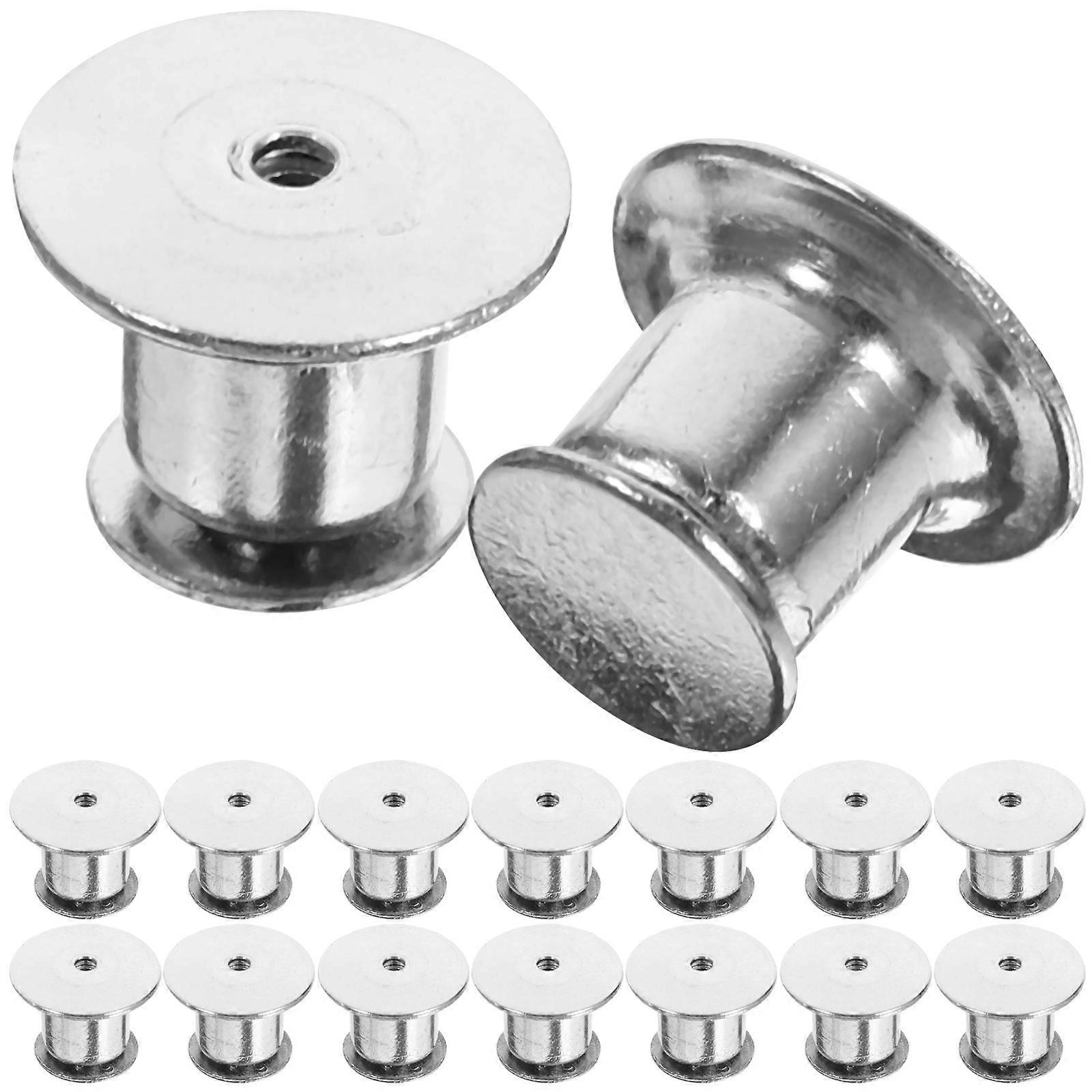 Locking Clasp Pin Keepers Metal for Badge Display 40Pcs