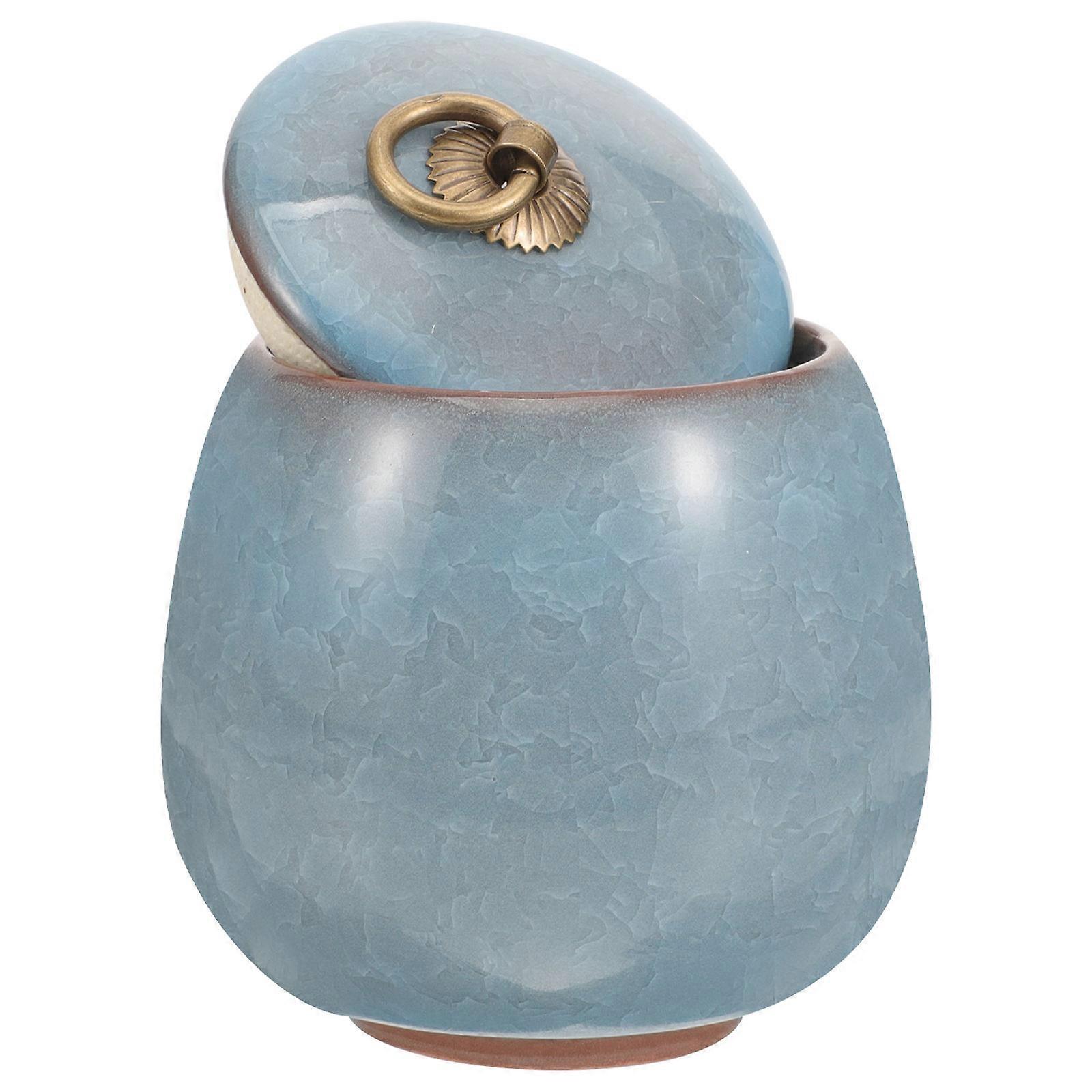 Pet Cremation Urn Small Keepsake Ceramic Ashes Holder for Storage