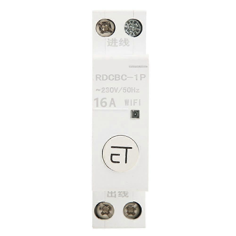 Eatbuy Remote Control WIFI Circuit Breaker, 1P 16A, Overvoltage Protection for Electronics Components
