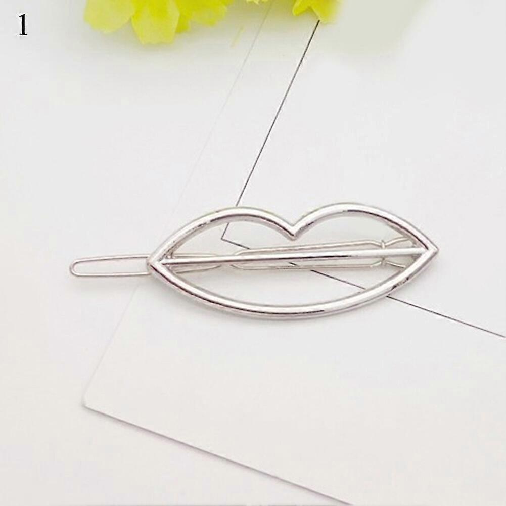 Geometric Triangle Moon Round Shaped Barrette Side Bobby Pin Ponytail Hairpins/