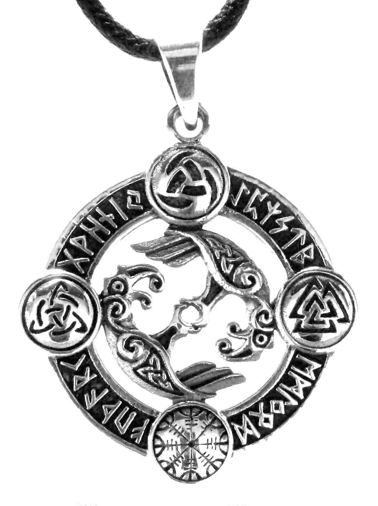 Raven 393 with Snake Chain - Silver