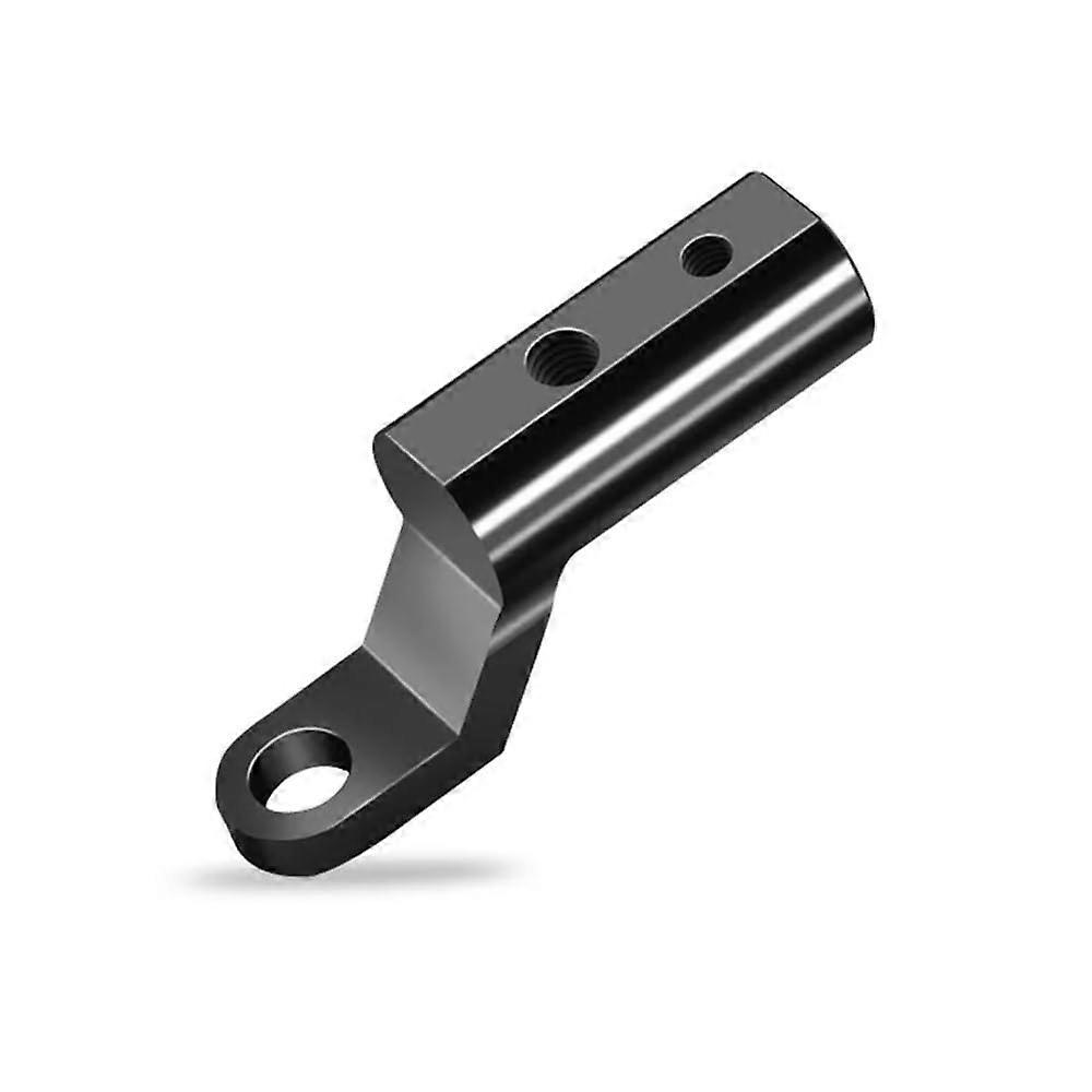 Motorcycle Mirror Mount Riser Extender with Wide Vision and Adjustable Angle  1pcs Black