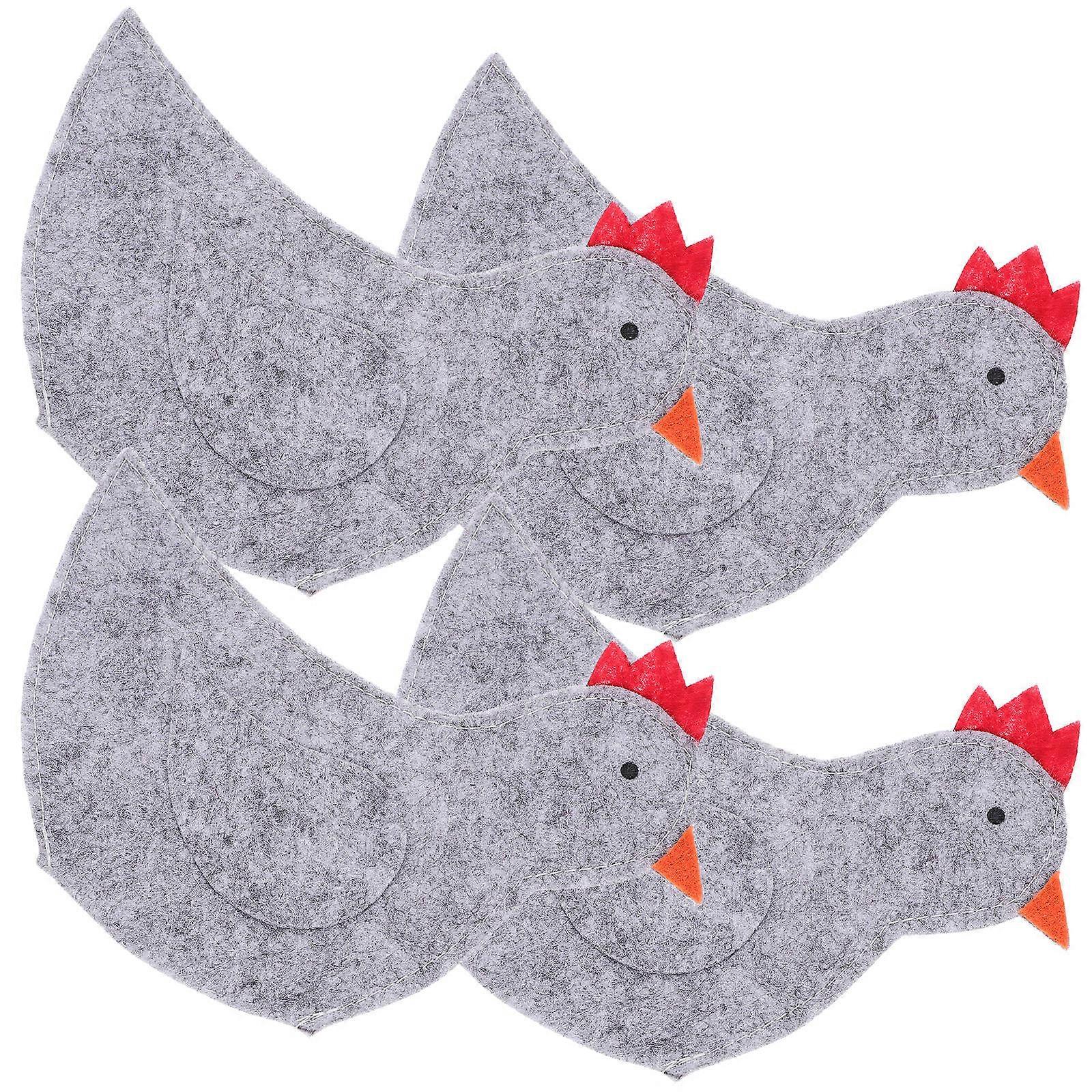 Cloth Egg Bags Easter Chick Egg Protector for 4Pcs Covers