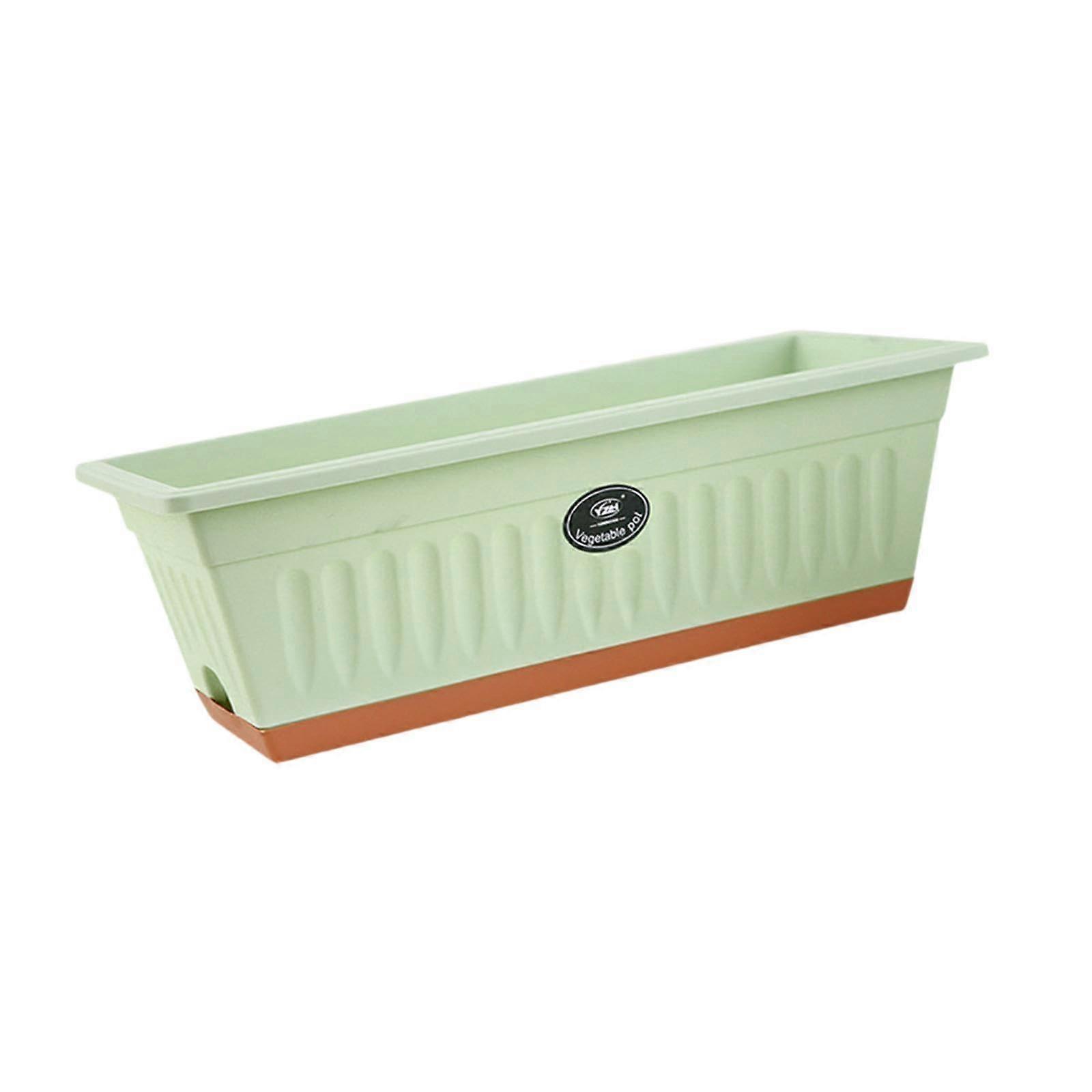 Windowsill Planter 50cm Rectangular Flower Window Box for Indoor Outdoor Vegetable Gardening