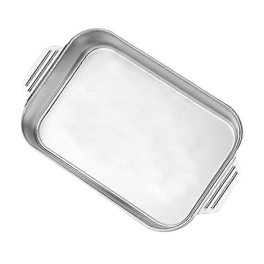 Bakeware Pan Rectangular Grilled Tray Household Users Microwave Safe Anti-slip 3.3L 1Pcs