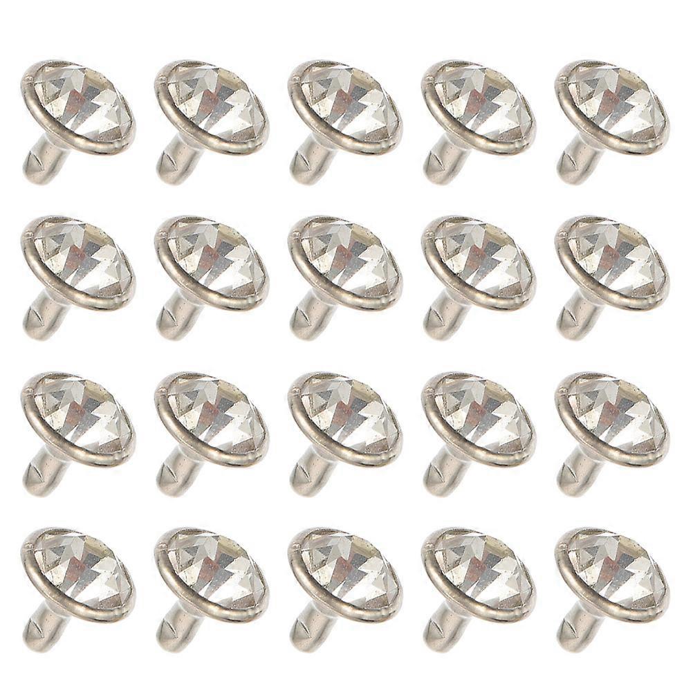 Metal Diamond-Studded Rivets for DIY Projects 200Sets Garment Rivets